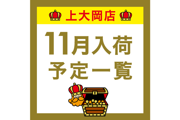 【上大岡】11月入荷予定一覧