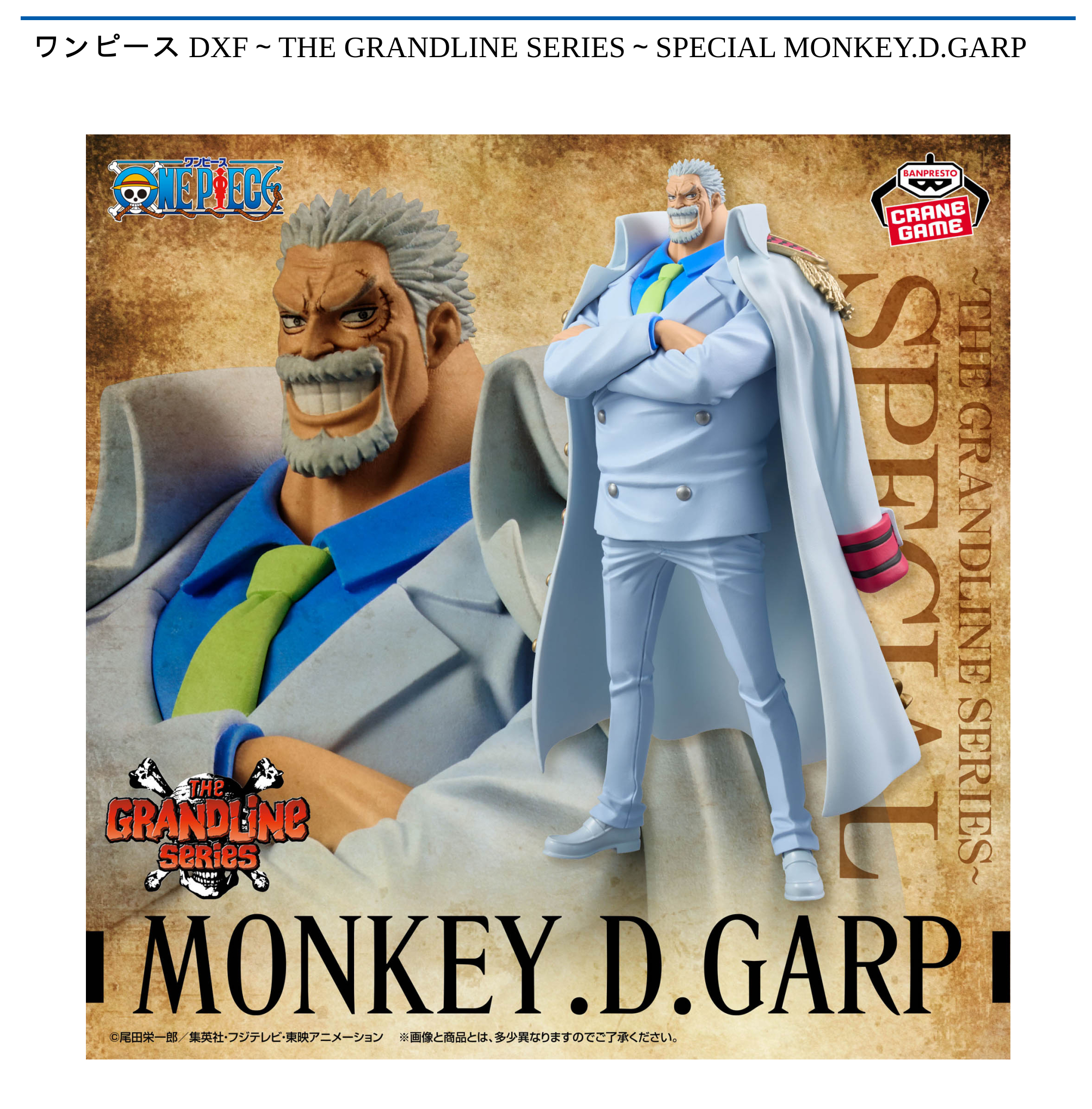 ワンピース DXF～THE GRANDLINE SERIES～SPECIAL MONKEY.D.GARP